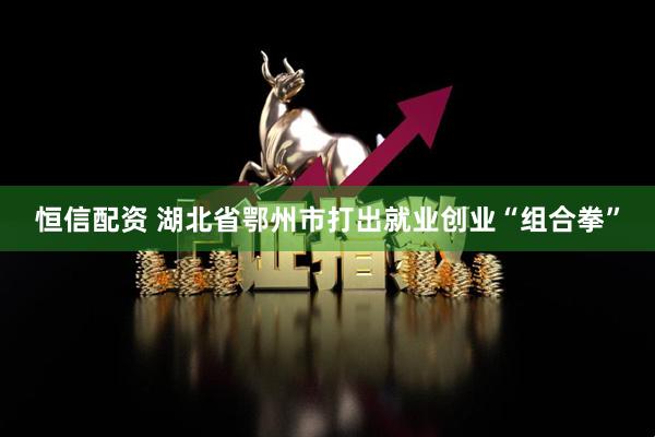 恒信配资 湖北省鄂州市打出就业创业“组合拳”