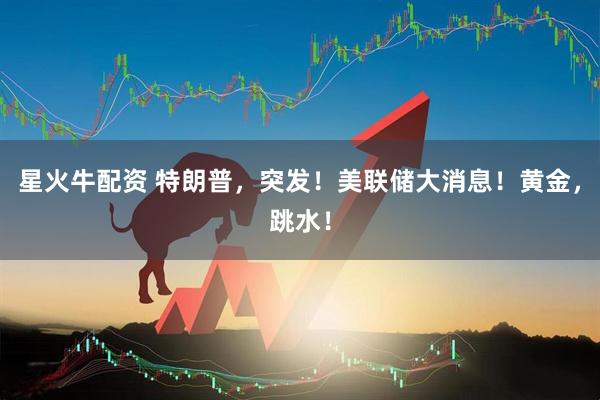 星火牛配资 特朗普，突发！美联储大消息！黄金，跳水！